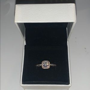 Rose gold pandora ring